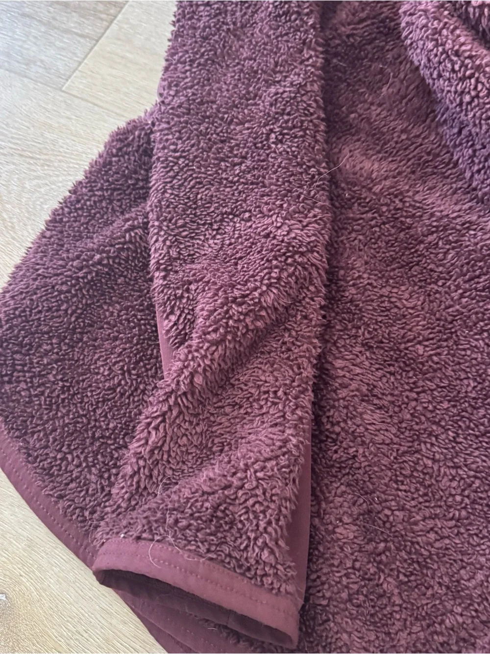 Nike Plush Maroon Sherpa Pullover